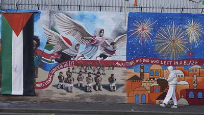 Mural of Palestinian artwork unveiled in Belfast