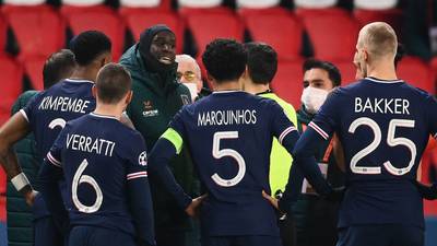 Players walk off in PSG-Istanbul match as official accused of racism