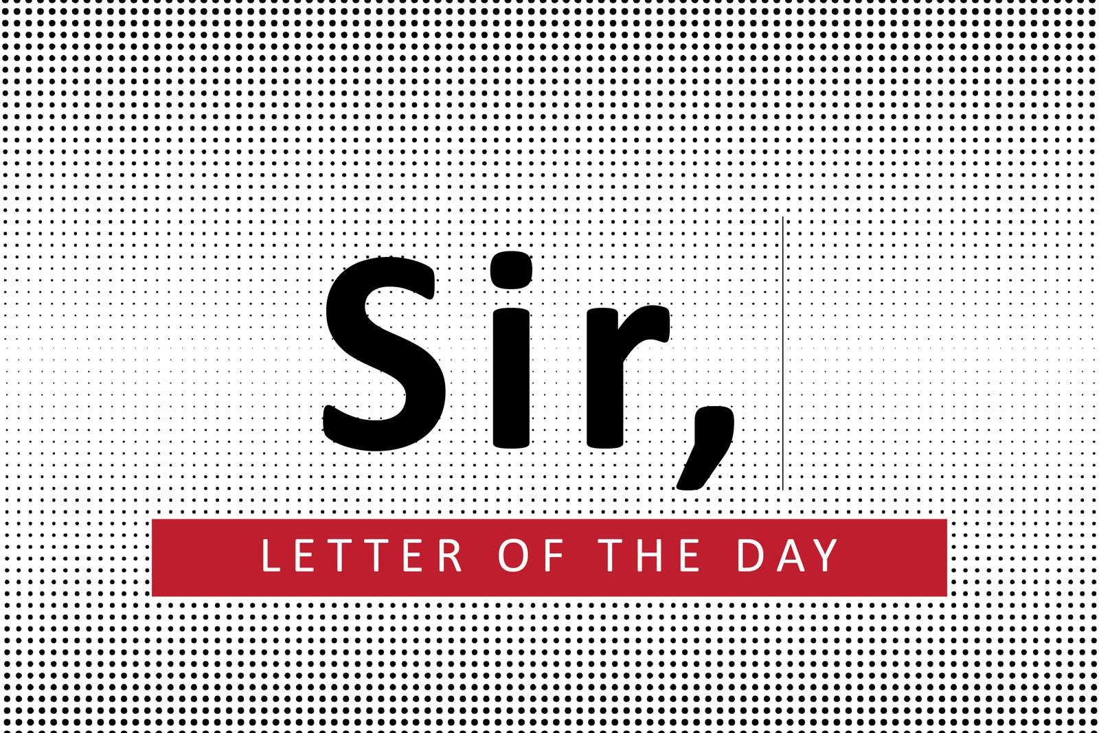 Letter of the Day