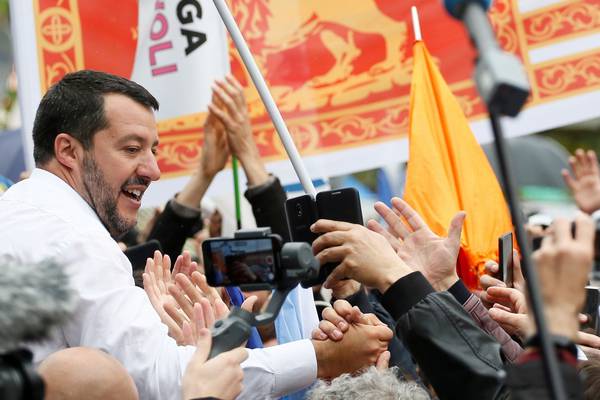 Matteo Salvini brings old-style politics to Italy election campaign