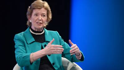 Kathy Sheridan: Why Mary Robinson’s ‘eat less meat’ line is  tough for farmers to chew on
