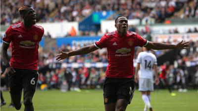 Anthony Martial relights his fire at Liberty Stadium