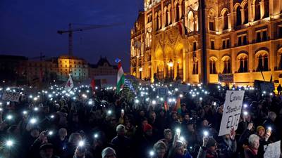 Budapest protesters rally to try and keep Soros-funded college in Hungary