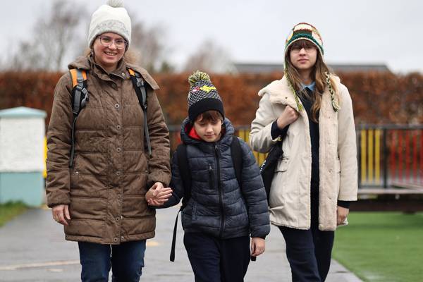 ‘They miss their friends’: Ukrainian children start school just days after arriving in Ireland