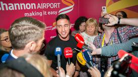 Love Island winner Greg O’Shea greeted by hundreds of fans at Shannon Airport