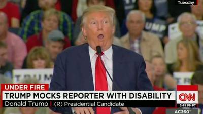Donald Trump denies mocking reporter’s disability