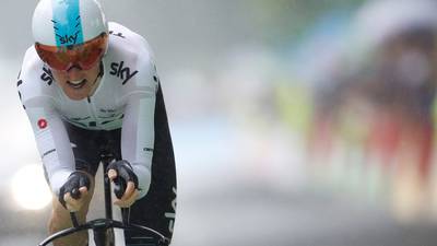 Tour de France: Valverde crashes out as Thomas takes time trial