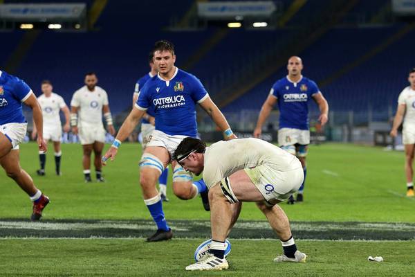 England lay down marker for Ireland after bonus point win in Rome
