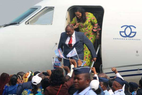 Tens of thousands welcome return of former DRC warlord