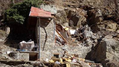 Two children killed as rock crushes chalet in Alps