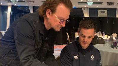 Players impressed with Bono’s Irish pride and desire