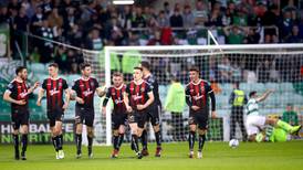 Bohemians’ derby run continues against nine man Rovers