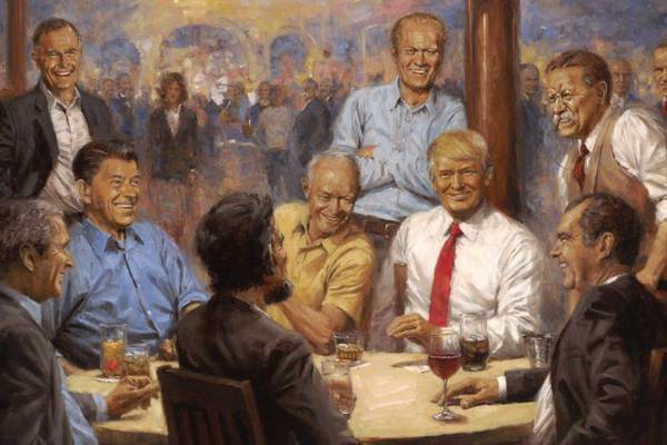 You really have to see Trump’s bizarre new painting