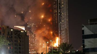 Major fire erupts in deluxe skyscraper hotel in Dubai
