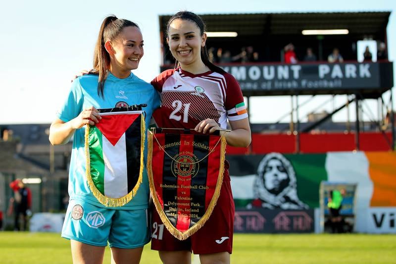Bohemians take on Palestine as a packed Dalymount Park witnesses history