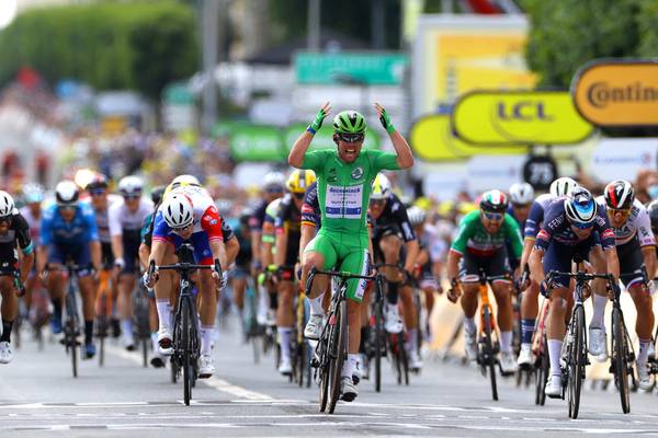 Tour de France: Mark Cavendish claims second stage victory