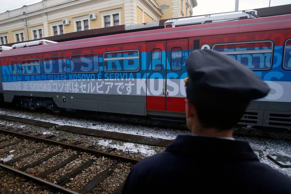 ‘Provocative’ train brings Serbia and Kosovo ‘to brink of conflict’