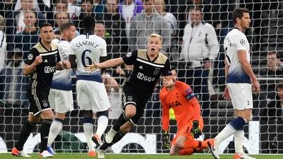 Ajax burst out of the blocks to draw first blood against Spurs