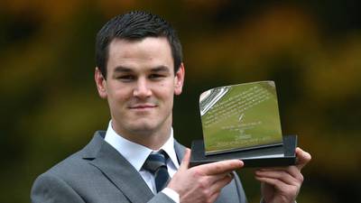 Johnny Sexton voted Rugby Writers Player of the Year