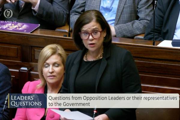 Sinn Féin borders on the irate as Harris questions its stance on immigration
