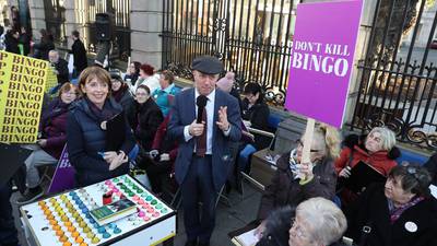 Leinster House becomes bingo Dáil in protest over gambling legislation