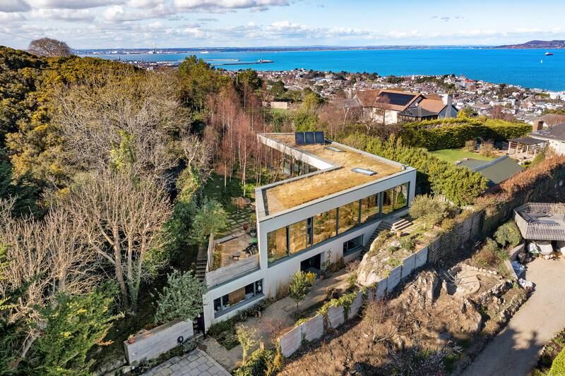 Scandi-style hillside home with garden sauna overlooking Killiney Bay for €3.75m