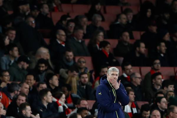 Arsene Wenger fumes at the referee after Arsenal’s 10 goal rout
