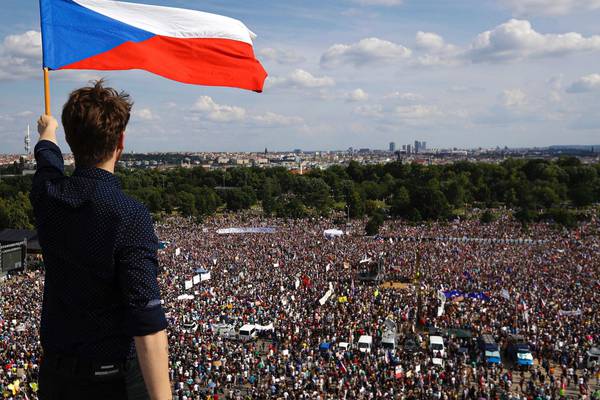 Czechs demand prime minister Babis quit in biggest protest since communist era