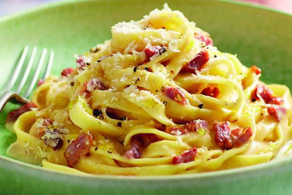 Greg O’Shea’s recipe for a creamy but simple carbonara that brims with flavour