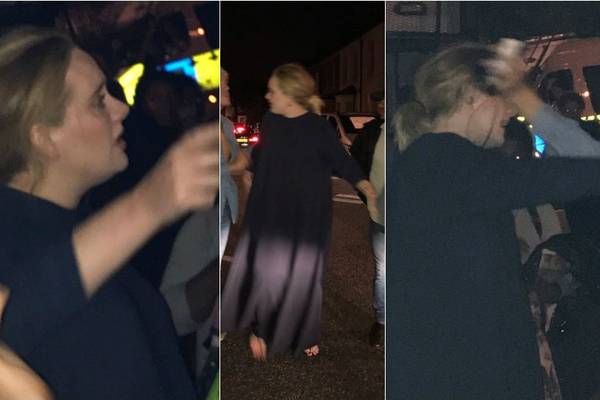 Singer Adele ‘comforts and hugs’ people at vigil for London fire victims