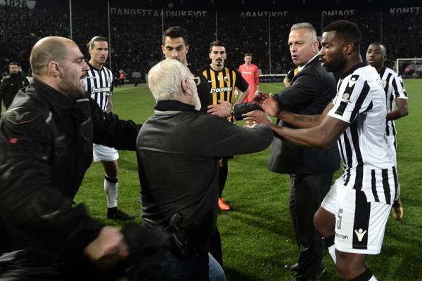 PAOK president gets three-year ban for gun incident