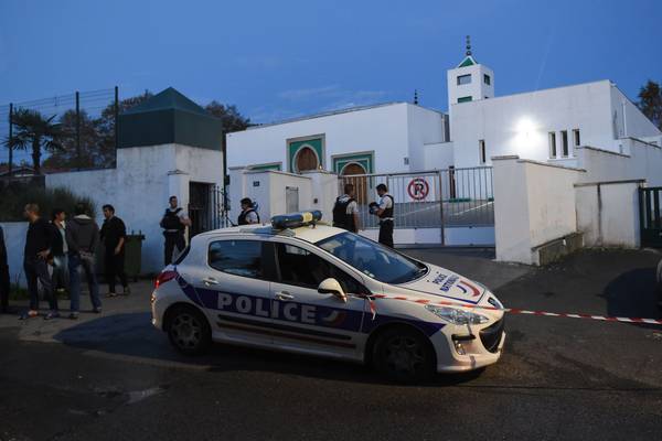 Man (84) arrested on suspicion of shooting two others at French mosque
