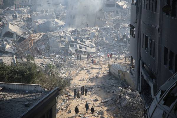 Israeli troops leave Gaza’s Shifa Hospital a wreck in sea of rubble