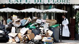 Rubbish piles up in Paris as workers protest ahead of Euros