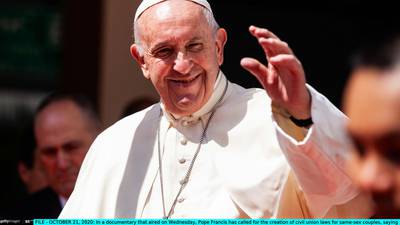 Pope Francis backs civil unions for same-sex couples in documentary