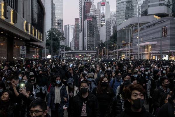 Hong Kong sees biggest protests since democrats’ election boost