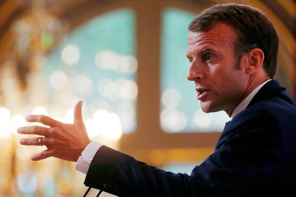 Macron says Brexit cannot divide EU and questions Trump