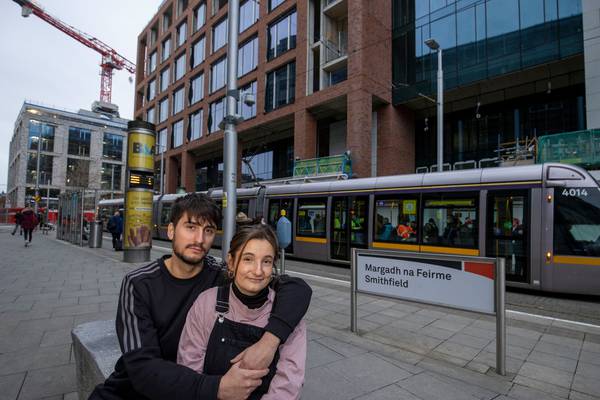 Couple post fliers around Dublin city looking for a place to live