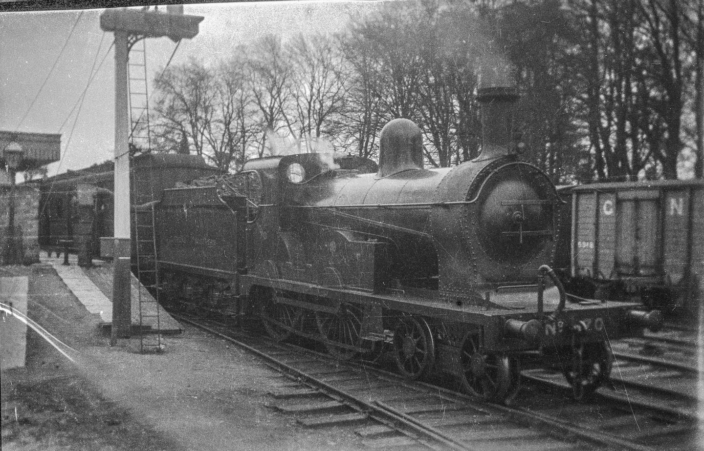 Navan rail line station steam train