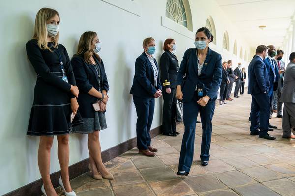 White House staff ordered to wear face masks as aides test positive for Covid-19