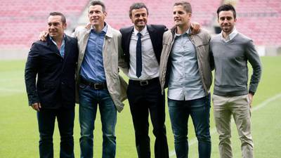 Luis Enrique officially unveiled at  Barcelona