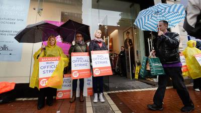 Wallis workers strike in row over redundancy payments at Dublin and Limerick stores