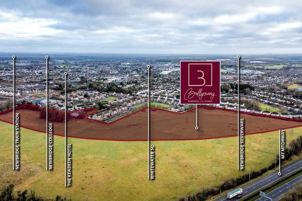 Kildare site with full planning for 204 homes seeks €9.5m