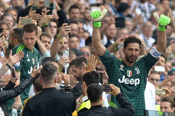 Gianluigi Buffon bids tearful farewell to Juve after 656 games