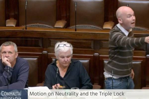 Dáil suspended after 'Putin's puppets' comment sparks furious row