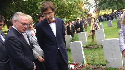 Mons commemorates soldiers who died 100 years ago