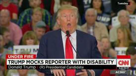 Trump offered sensitivity training after mocking  disability