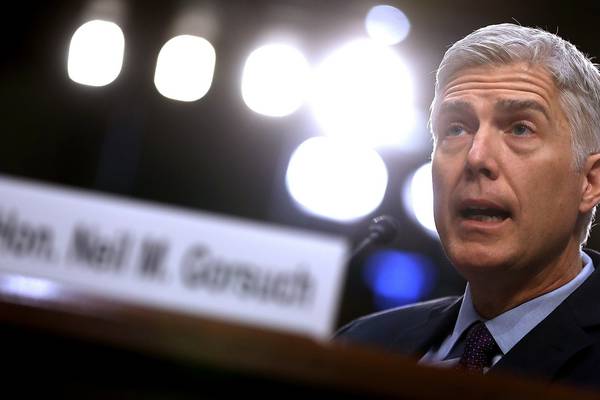 Gorsuch vows to stand up to Donald Trump if necessary