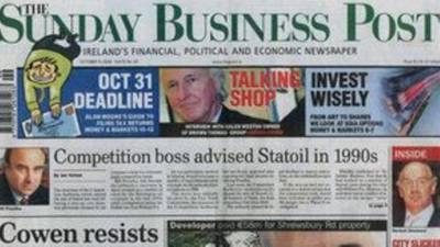 Key Capital and Cooke poised to rescue Sunday Business Post