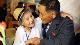 Tears as Korean families separated by war reunite after 65 years